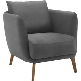 Schöner Wohnen Sessel Pearl Bouclé 86 x 68 x 86 cm Grau