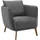 Schöner Wohnen Sessel Pearl Bouclé 86 x 68 x 86 cm Grau