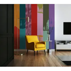 Fototapete KOMAR "Komar Vlies Fototapete - Fehlfarben - Größe 200 x 250 cm", modern, L:2,5m, Vlies, Tapeten