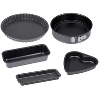 CHG 5er-Backset Springform Kuchenform Herz-Backform Backformen Kuchenbackform