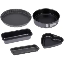 CHG 5er-Backset Springform Kuchenform Herz-Backform Backformen Kuchenbackform