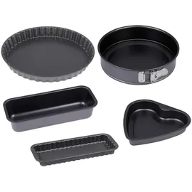 CHG 5er-Backset Springform Kuchenform Herz-Backform Backformen Kuchenbackform