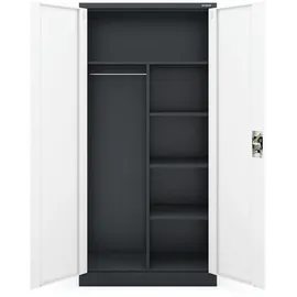 Jan Nowak DAWID Mehrzweckschrank 185 x 90 x 45 cm Anthrazit-Weiß