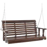 Hollywoodschaukel Holz Bank Sitz zur Schaukel 1370x710x600mm Braun