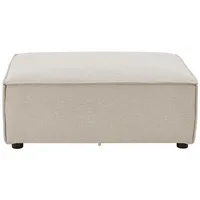 Juskys modulares Sofa Domas in Stoff Beige - Ottomane