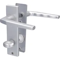 Alpertec Kurzschildgarnitur Florence Aluminium Silber