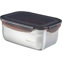 Lock & Lock Edelstahl Vorratsdose silber 18,8 x 13,5 x 7,5 cm 1,1 l