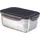 Lock & Lock Edelstahl Vorratsdose silber 18,8 x 13,5 x 7,5 cm 1,1 l