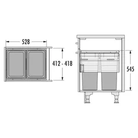HAILO Euro Cargo 38 l Dunkelgrau