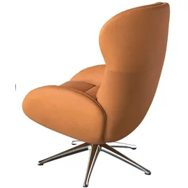 flexlux Relaxsessel Haze Leder 70 x 104 x 79 cm Braun drehbar
