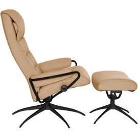 Stressless Relaxsessel "London", braun (latte batick), B:80cm H:116cm T:71cm, Leder BATICK: durchgefärbtes und genarbtes Möbelleder;Leder PALOMA: durchgefärbtes Semianilin-Möbelleder;ROHLEDER Stoff Q2 FARON (100% Polyester im Flor, Grundgewebe: 50% Polyester, 50%