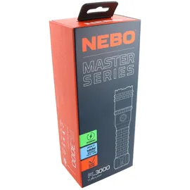 Nebo Taschenlampe, MASTER SERIES FL3000 LED max. 3000 Lumen, Zoomfunktion, mit Magnetfuß