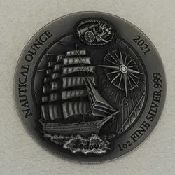 Silbermünze 1oz Sedov 2021 (HR/AF) Nautical Ounce (Ruanda)