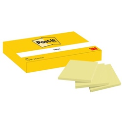 Post-it Notes Haftnotizblock »Notes 653« 51 x 38 mm, 3 Stück gelb