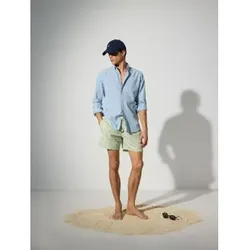 Silbon für Herren. 131104 Türkisfarbener Mini-Jacket-Schwimmanzug (S), Strandbekleidung, Polyester