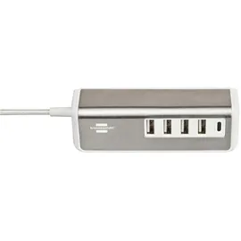 Brennenstuhl 1508230 Ladegerät für Mobilgeräte Edelstahl, Weiß