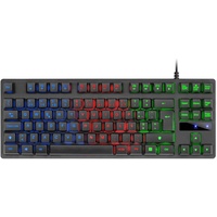 MARSGAMING Mars Gaming MK02 Schwarz, Gaming Tastatur H-Mech, Kompakt TKL, FRGB Rainbow, Antighosting, Portugiesisch Sprache, MK02PT