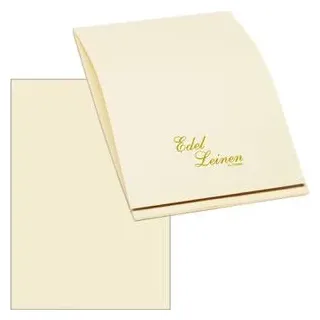 RÖSSLER Rössler-Papier Briefpapier Edelleinen ivory, A4, Strukturpapier, 100 g/m2, 40 Blatt