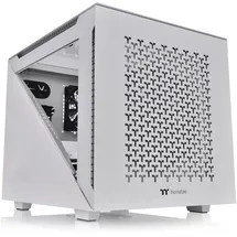 Thermaltake Divider 200 TG Air Snow | Micro-ATX-PC-Gehäuse | 2 x gehärtetes 3mm Glasseitenteil | Mesh-Panel | weiß