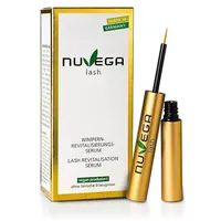 Nuvega Lash Veganes Wimpernserum ohne tierische Produkte für lange Wimpern in 4-6 Wochen, Made in Germany, Lash Serum, Serum für Wimpernwachstum, 3ml