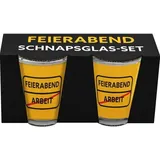 SHEEPWORLD Schnapsglas-Set Motiv Feierabend