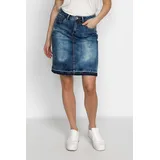 Cream Jerseyrock Rock Patched Blau 46