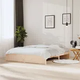 vidaXL Massivholzbett 180 x 200 cm Braun