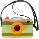Hölzerne Mini Pretend Kamera Spielzeug für Kleinkinder 1 2 3 Jahre alt, Hals hängen fotografiert Requisiten für Jungen Mädchen Kinder Kinder