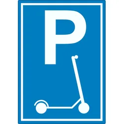 HB-Druck P Parkplatz E- Scooter Aufkleber A1 (594x841mm)