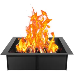 VEVOR Feuerstelle Feuerring Feuerstellenring Lagerfeuer quadratisch 914x914mm