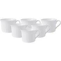 Villeroy & Boch Cappuccinotasse 0,35 l Weiß 6 St.