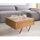 DeLife Couchtisch Kayu Beige Akazie 60 x 40 cm