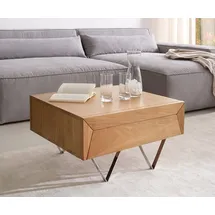 DeLife Couchtisch Kayu Beige Akazie 60 x 40 cm