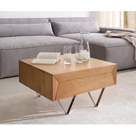 DeLife Couchtisch Kayu Beige Akazie 60 x 40 cm