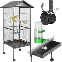 Tectake tectake® Vogelkäfig, 162cm