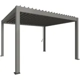 Biohort Pergola 255 cm x 404,5 cm x 367,5 cm Quarzgrau-Metallic