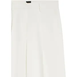 Boss ORANGE Anzughose Tiwi Premium Damenmode Wide Leg mit Bügelfalte weiß 42