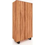 Kleiderschrank STEEL aus Massivholz, Kernbuche Naturgeölt - Naturbelassen