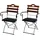 MCW Biergartenstuhl MCW-J40 2er-Set 0 x 0 x 0 cm braun/schwarz