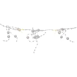 Star Trading LED Lichterkette Draht 1,9 m Weiß