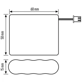 ESYLUX SLALEDBAT NiCd 800 mAh 1 St.