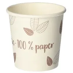 Papstar 2000 Pappbecher `pure` 0,1 l unbeschichtet Heißgetränk Kaltgetränk Kaffee Becher Espresso