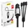 DUDAO R5Pro 3-in-1 USB KFZ-Ladegerät 3,4 A mit integriertem Kabel Schwarz