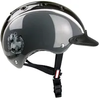 casco Reithelm Noir Hufeisen S (52-56) Schwarz/Grau
