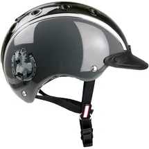 casco Reithelm Noir Hufeisen S (52-56) Schwarz/Grau
