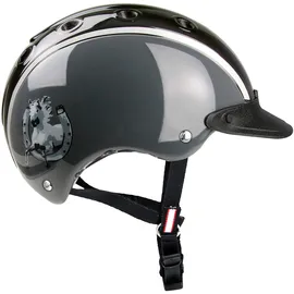 casco Reithelm Noir Hufeisen S (52-56) Schwarz/Grau
