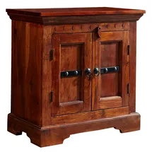 Massivmoebel24 Kommode Akazie 65 x 65 x 36 cm Braun