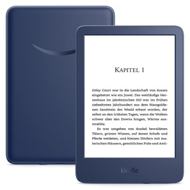 Amazon Kindle (2022) – Der bisher leichteste und kompakteste Kindle, jetzt mit hochauflösendem 6-Zoll-Display mit 300 ppi und doppelter Speicherkapazität | Ohne Werbung | Blau