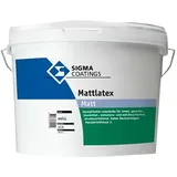 Sigma Mattlatex Weiß matt 12,5 l