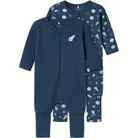 NAME IT Dark Space Schlafanzug 2 Einheiten Dark Denim 12 Monate